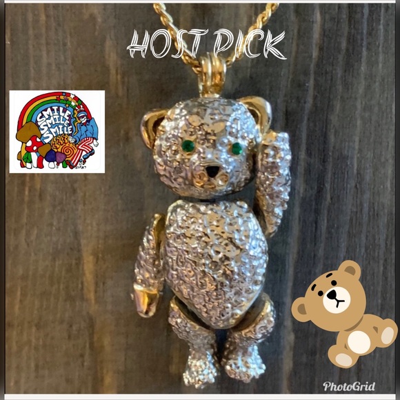Vintage Jewelry - MOVING DANCIN BEAR BROOCH PENDANT VTG 👯‍♀️HP👯‍♀️